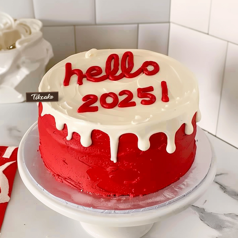 原创2025新年主题鲜奶蛋糕（二）